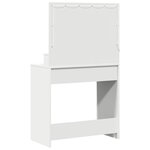 vidaXL Coiffeuse avec étagère Blanc 79 x 41 x 135 cm Bois d'ingénierie