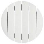 vidaXL Ensemble de bar de jardin 3 Pièces Blanc HDPE