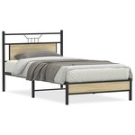 vidaXL Cadre de lit sans matelas chêne sonoma 100x190 cm