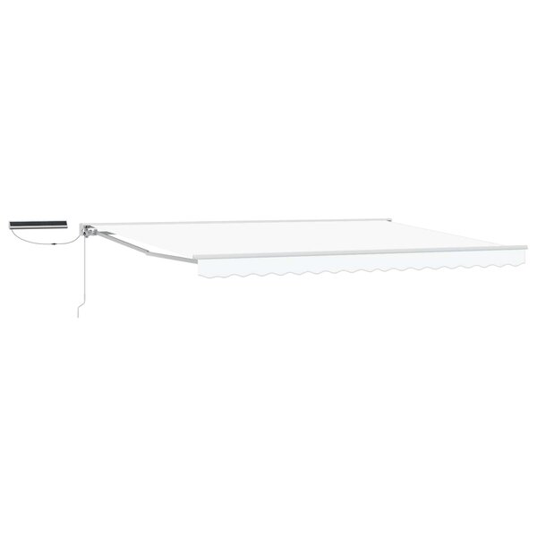 vidaXL Auvent rétractable électrique Blanc 4 × 3 5 m