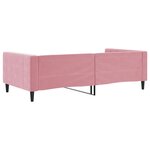 vidaXL Lit de repos rose 100x200 cm velours