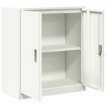 vidaXL Armoire de rangement Blanc 80 x 40 x 90 cm Acier