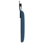 vidaXL Tête de lit suspendue Bleu Tissu