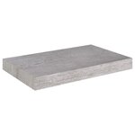 vidaXL Étagères murales flottantes 2 Pièces gris béton 40x23x3 8 cm MDF