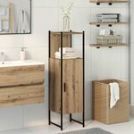 vidaXL Armoire de salle de bain chêne artisanal 33x33x120 5 cm