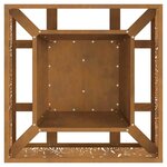 vidaXL Braise Marron 60 x 60 x 30 cm Acier résistant aux intempéries