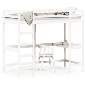 vidaXL Lit superposé sans matelas blanc 100x200 cm bois de pin massif
