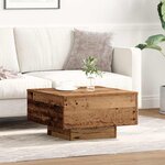 vidaXL Table Basse   Bois Ancien  55x55x31 cm  Bois Ingénierie
