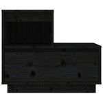vidaXL Tables de chevet 2 Pièces Noir 60x34x51 cm Bois de pin solide