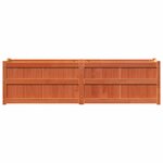 vidaXL Jardinière cire marron 180x50x50 cm bois de pin massif