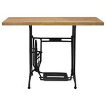 vidaXL Table console avec machine à coudre 110x40x75 cm