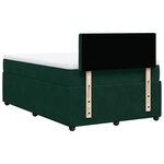 vidaXL Sommier à lattes de lit avec matelas vert foncé 120x190 cm