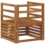 vidaXL Canapé d’extérieur Bois d'Acacia Massif Naturel