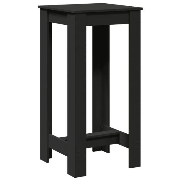 vidaXL Table de bar noir 51x50x103 5 cm bois d'ingénierie