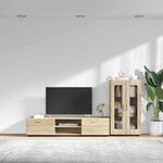 vidaXL Ensemble meuble TV FLORIN Chêne Sonoma Bois d'ingénierie