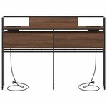 vidaXL Tête de lit de rangement Chêne marron 160 cm Bois d'ingénierie