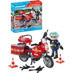 PLAYMOBIL 71466 - Pompier et moto - Action Hereos