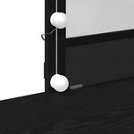 vidaXL Coiffeuse Chêne noir 100 x 40 x 130 cm Bois d'ingénierie