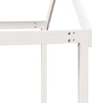 vidaXL Lit haut sans matelas blanc 75x190 cm bois de pin massif