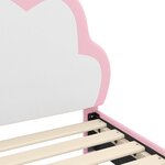 vidaXL Cadre de lit avec tête de lit Rose 80 x 200 cm PU