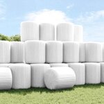 vidaXL Film étirable agricole blanc 25 µm 50 cm x 1800 m