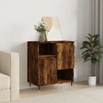 vidaXL Buffet Chêne fumé 60x35x70 cm Bois d'ingénierie