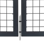 vidaXL Portillon avec poteaux Acier 350 x 100 cm Anthracite