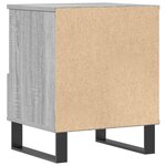 vidaXL Tables de chevet 2 Pièces sonoma gris 40x35x50 cm bois ingénierie