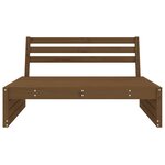 vidaXL Canapé central de jardin marron miel 120x80 cm bois pin massif
