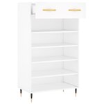 vidaXL Armoire à chaussures blanc 60x35x105 cm bois d'ingénierie