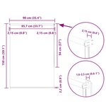 vidaXL Store enrouleur occultant blanc cassé 90x150cm largeur du tissu