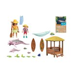 PLAYMOBIL 71143 - Wiltopia Paddles et dauphins roses