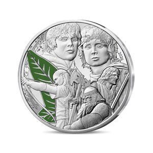 Le Seigneur des Anneaux Monnaie de 100€ Argent La feuille de la Lórien
