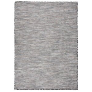 vidaXL Tapis à tissage plat d'extérieur 200x280 cm Marron et bleu