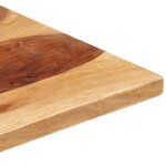 vidaXL Dessus de table Bois solide 25-27 mm 80x80 cm