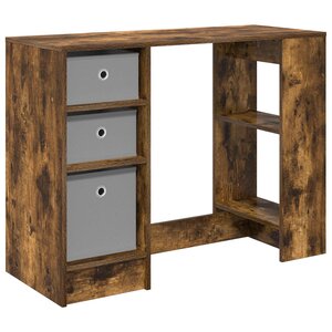 vidaXL Bureau Chêne fumé Bois d'ingénierie 100 x 40 x 75 cm