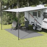 vidaXL Tapis de sol de camping gris clair 4 5x2 5 m