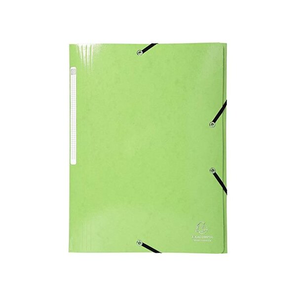 Chemise à élastique 3 Rabats IDERAMA Maxi Capacité Carte 600g pelliculée Coloris Aléatoire EXACOMPTA