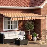 vidaXL Auvent rétractable électrique Multicolore 3 5 x 2 5 m