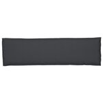 vidaXL Coussin pour banc de palette Noir 140 x 40 x 8 cm Tissu Oxford