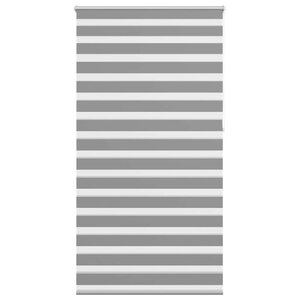 vidaXL Store vénitien zébré 120 9 x 230 cm  largeur du tissu 116 7 cm  gris