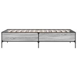 vidaXL Cadre de lit sans matelas sonoma gris 90x200 cm