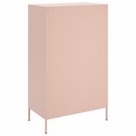 vidaXL Buffet haut rose 68x39x113 cm acier