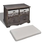 Banc banquette de rangement marron 62 x 33 x 42 cm bois de paulownia 02_0021255