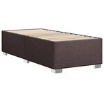 vidaXL Cadre de lit sans matelas marron foncé 90x200 cm tissu