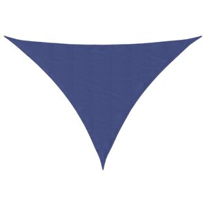 vidaXL Voile de parasol tissu oxford triangulaire 3 5x3 5x4 9 m bleu