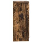 vidaXL Buffet avec tiroir chêne fumé 71x35x84 cm bois d'ingénierie