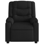 vidaXL Fauteuil inclinable électrique Noir Tissu
