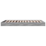 vidaXL Cadre de lit sans matelas sonoma gris 90x190 cm