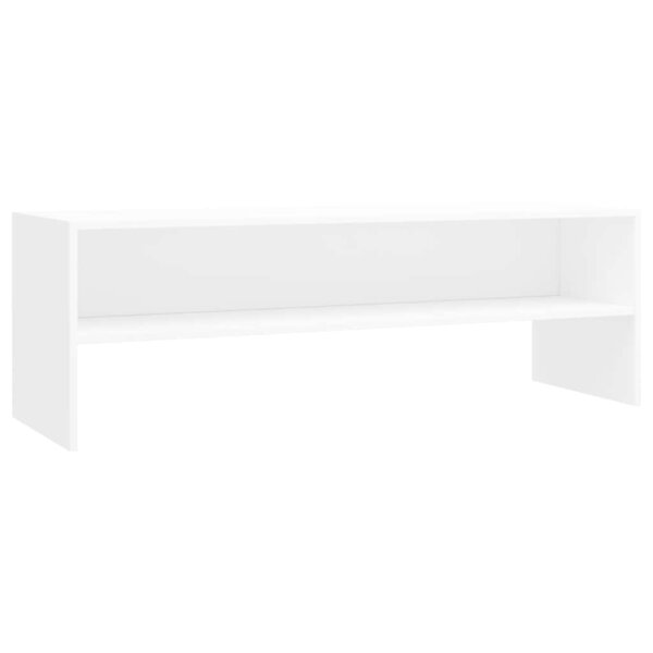 vidaXL Meuble TV Blanc 120x40x40 cm Bois d'ingénierie